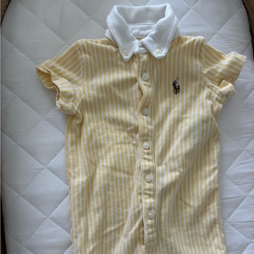 Ralph Lauren Yellow and White Knit